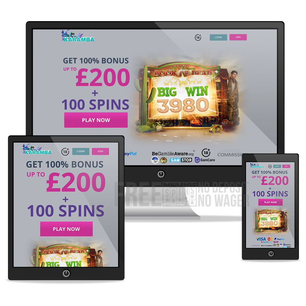 Karamba casino mobile desktop tablet